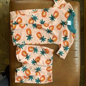 Hanna Andersson summer pineapple PJs